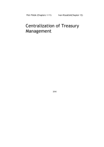 Centralization of Treasury Management