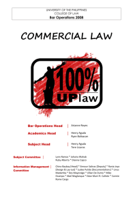 COMMERCIAL LAW REVIEWER