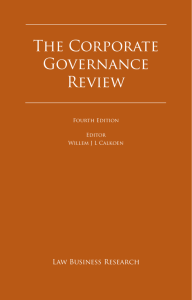 The Corporate Governance Review - Ireland