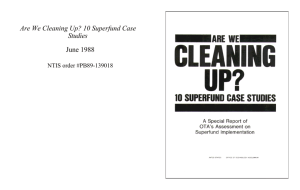 Are We Cleaning Up? 10 Superfund Case Studies (June 1988)
