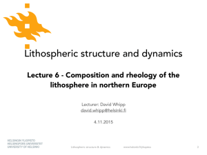 Composition and rheology of the lithosphere