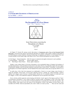 Masonic Geometry Part V