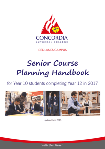 Senior College Course Planning Handbook