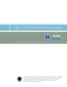 CRC CERTIFICATION GUIDE