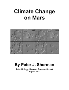 Climate Change on Mars - National Society of High School Scholars