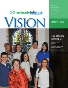 Spring 2012 - Chaminade Julienne Catholic High School
