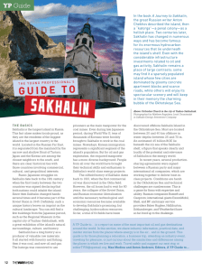 A YP Guide to Sakhalin Island - The Society of Petroleum Engineers