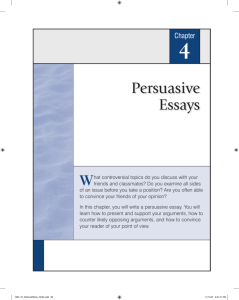 Persuasive Essays - Cambridge University Press