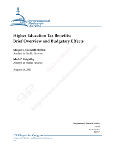 Higher Education Tax Benefits - American Association of State