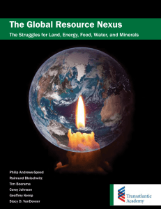 The Global Resource Nexus