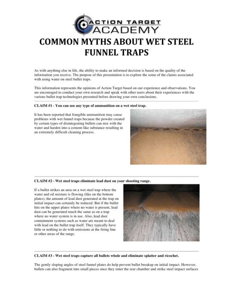 Myths About Wet Steel Bullet Traps