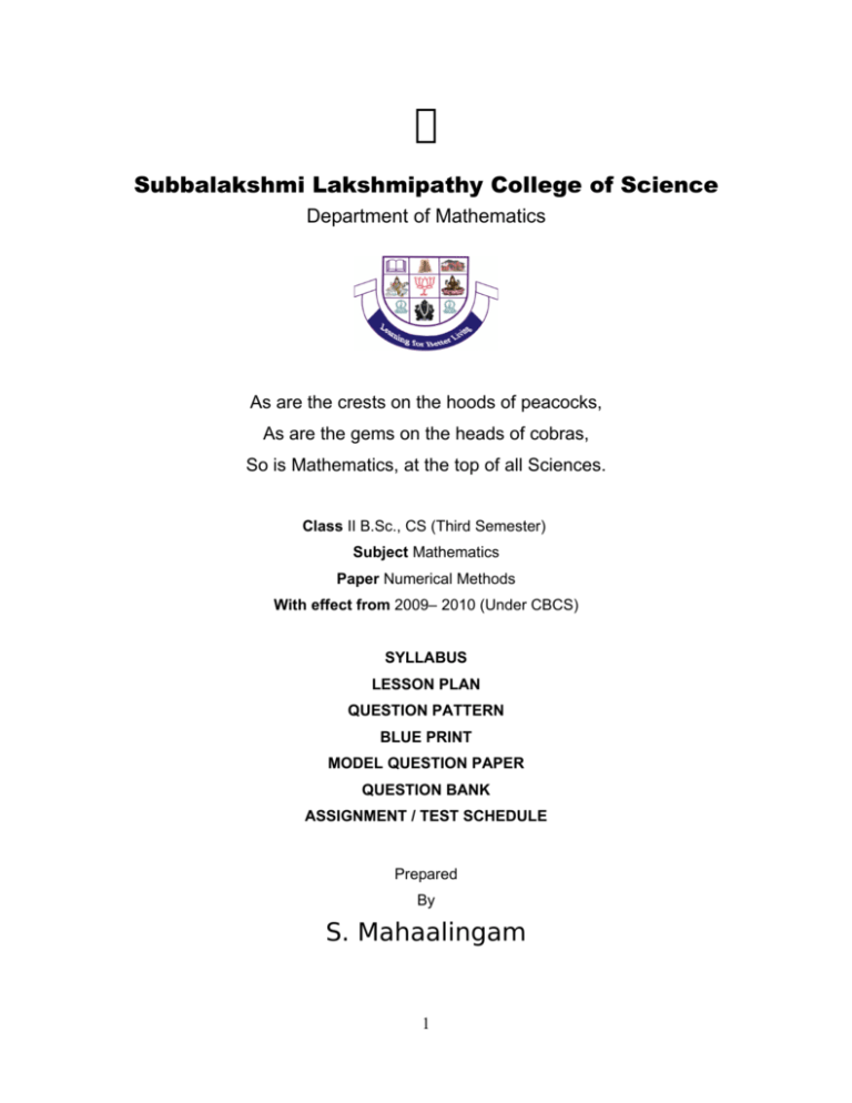 Applied Numerical Methods Question Bank