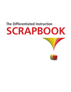 The Differentiated Instruction Scrapbook