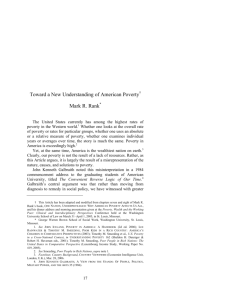 Toward a New Understanding of American Poverty, Mark Rank