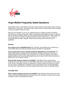 Virgin Mobile Frequently Asked Questions
