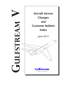 Aircraft Service Changes and Customer Bulletin Index
