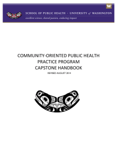 Capstone Handbook - Master of Public Health in Community