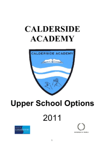 Advanced Higher - Calderside Academy