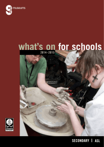 what's on for schools