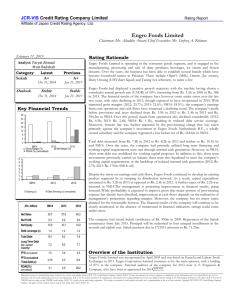 Engro Foods Limited - JCR-VIS Credit Rating Co. Ltd.