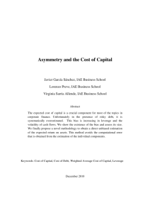 Asymmetry and the Cost of Capital