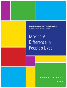 Making A Difference in People's Lives