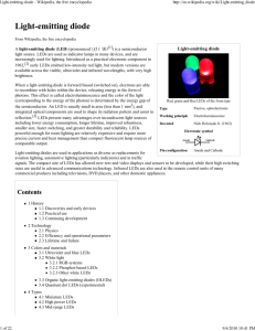 Light-emitting diode - Wiki... - Department of Chemical Engineering