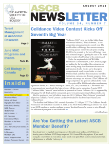 newsletter - American Society for Cell Biology
