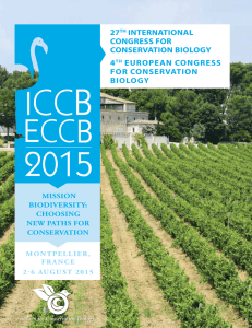 iccb-eccb exhibitors (continued) - Society for Conservation Biology