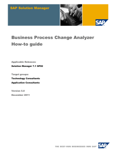 Business Process Change Analyzer How-to guide