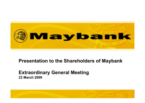 Maybank - EGM Presentation