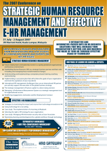 strategichuman resource managementand effective e