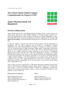 Square Pharmaceuticals Ltd Bangladesh