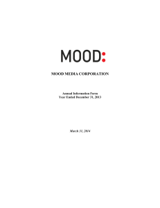 MOOD MEDIA CORPORATION