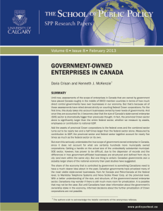 government-owned enterprises in canada