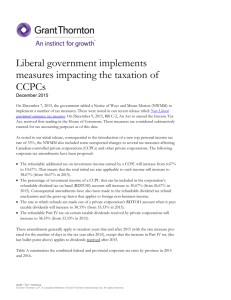 Liberal government implements measures