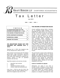 TAX LETTER