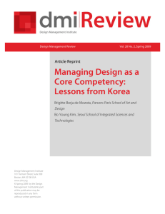 Managing Design as a Core Competency