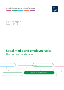 Social media and employee voice: the current
