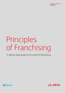 Principles of Franchising