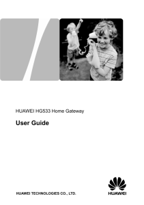 To Huawei HG533 User Manual