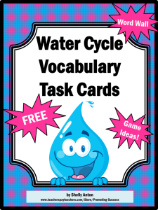 Water Cycle Vocabulary Task Cards