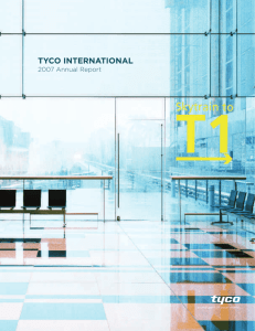 tyco international - Corporate-ir