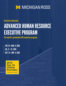 advanced human resource executive program