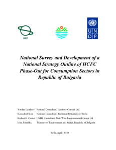 National Survey and Development of a National Strategy Outline of