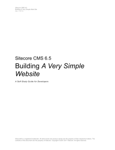 Building A Very Simple Web Site