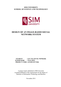design of an image-based social network system