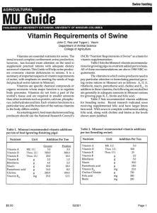 VitaminRequirementsSwine