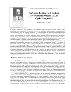 Software Testing In A System Development Process