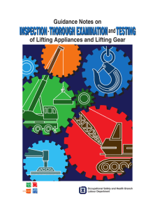 Guidance Notes on Inspection, Thorough Examination and Testing of